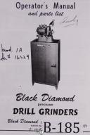 Black Diamond-Black Diamond Standard Drill Grinder Operation & Parts Manual-#1-#2-#3 -No. 1-No. 2-No. 3-Standard-01